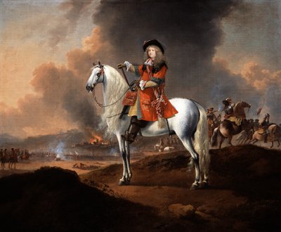 Lieutenant-colonel Randolph Egerton MP (d.1681) de la troupe royale des Horse Guards, c.1672 - Jan Wyck